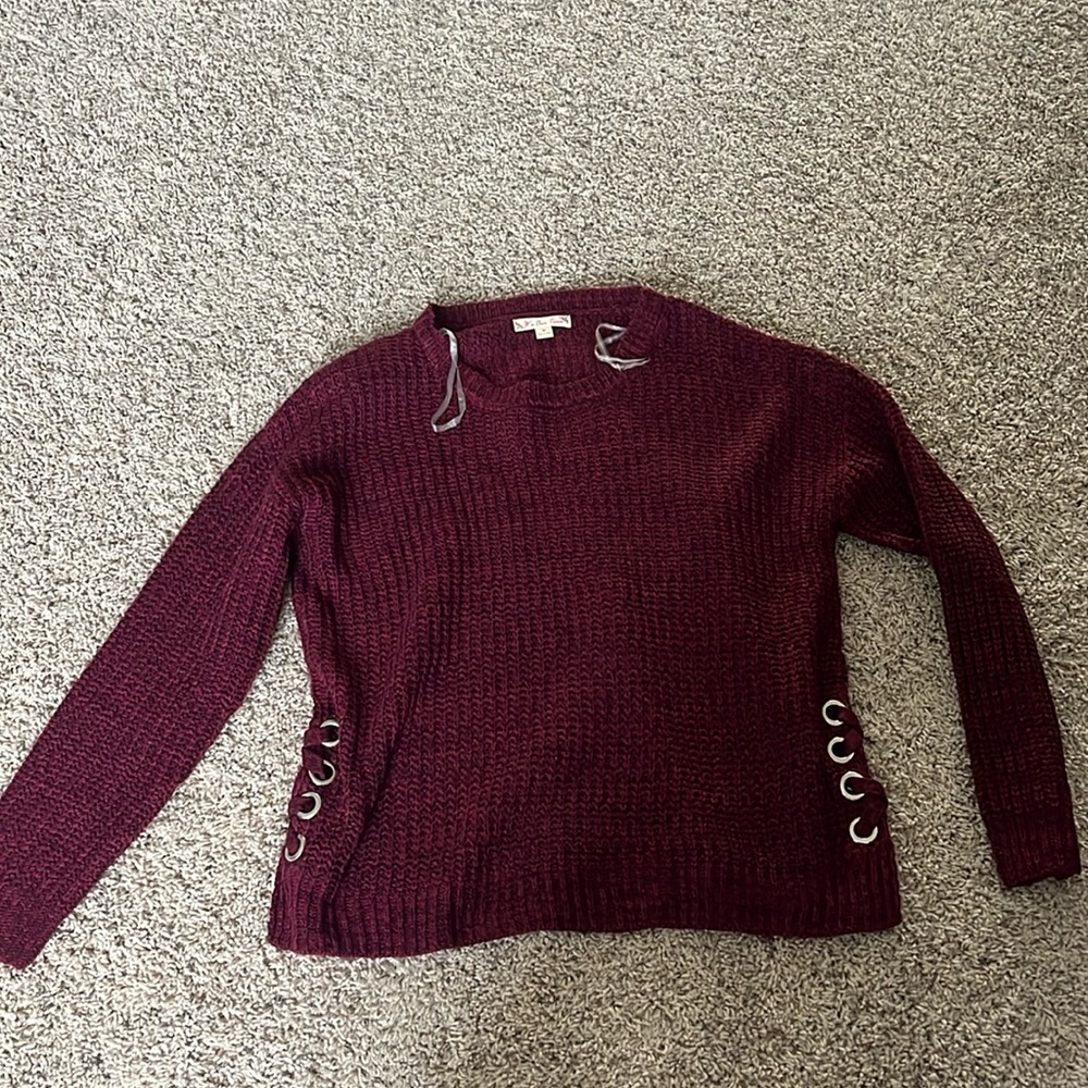 Kohls deep wine sweater